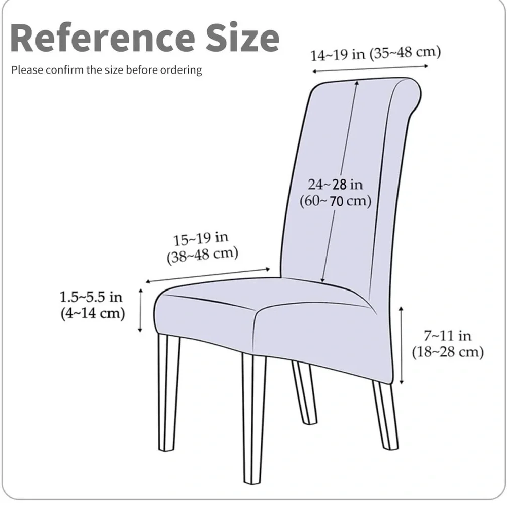 Extra Large Chair Covers Soft Spandex Grey Removable Washable Slipcovers Lot 4